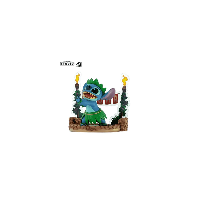 Figura de Stitch Bailando Hula – ¡Aloha Desde el Espacio!
