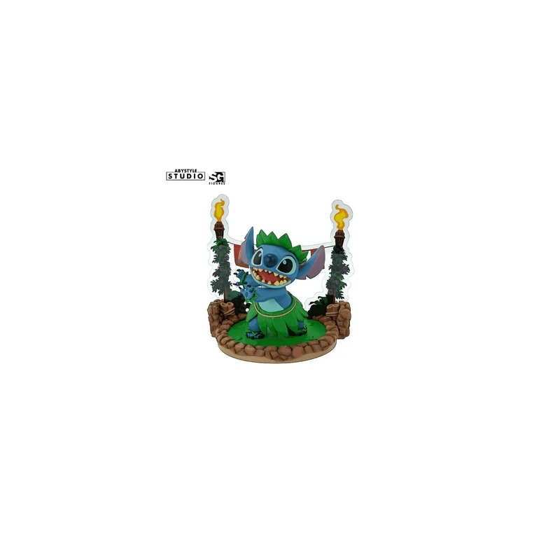 Figura de Stitch Bailando Hula – ¡Aloha Desde el Espacio!