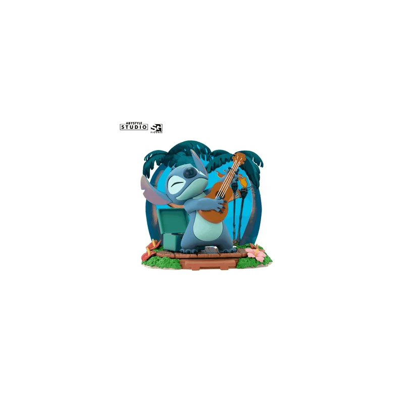 Figura de Stitch con Guitarra – ¡El Extraterrestre Rockero de Disney!