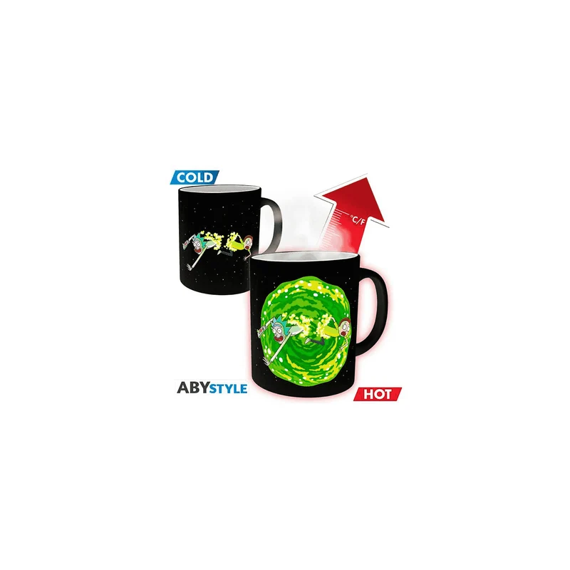 Rick and morty taza mágica portal 320 ml