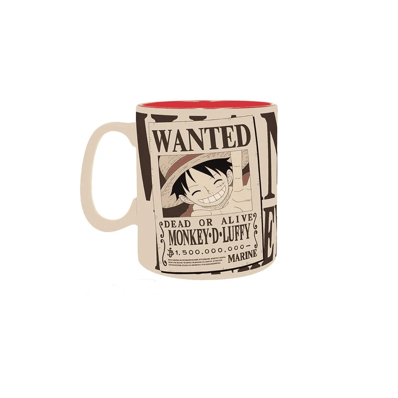 ONE PIECE Taza Luffy & Wanted 460 ml