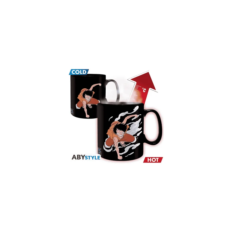 ONE PIECE Taza mágica Luffy & Ace 460 ml