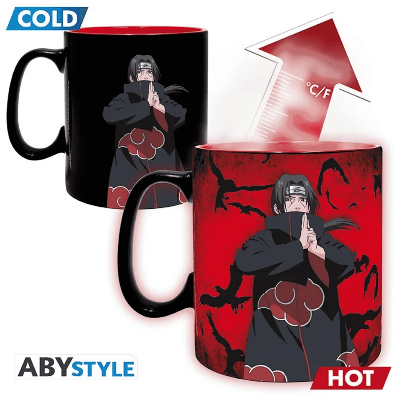 Naruto Shippuden Taza con Efecto Térmico Kakashi Itachi 460 ml