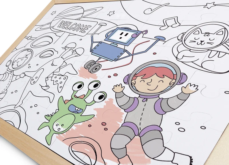 Puzzle amigos del espacio · Hape