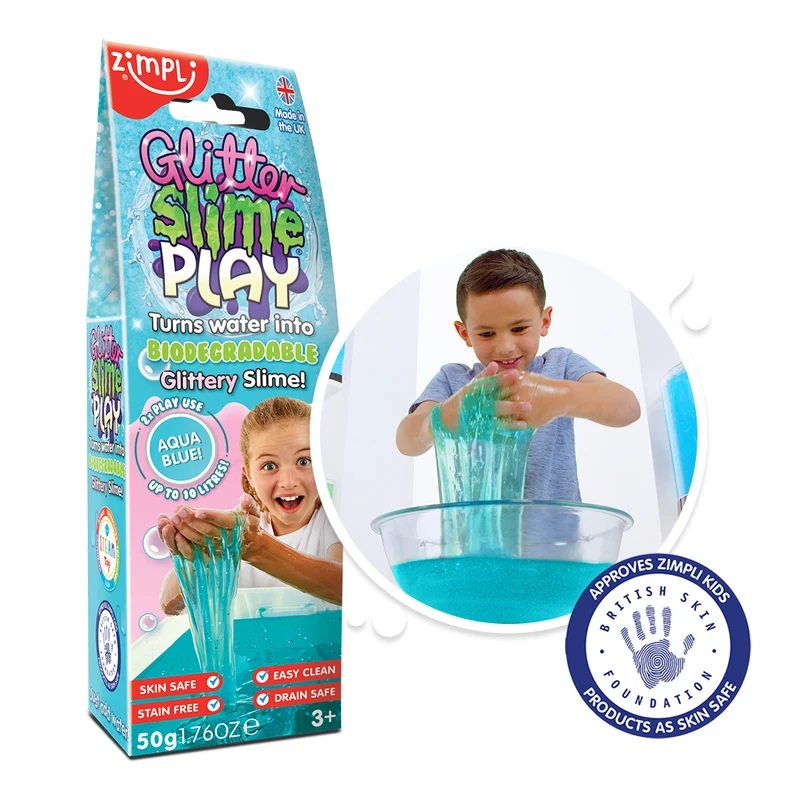 Glitter Slime Play Aqua · Zimpli