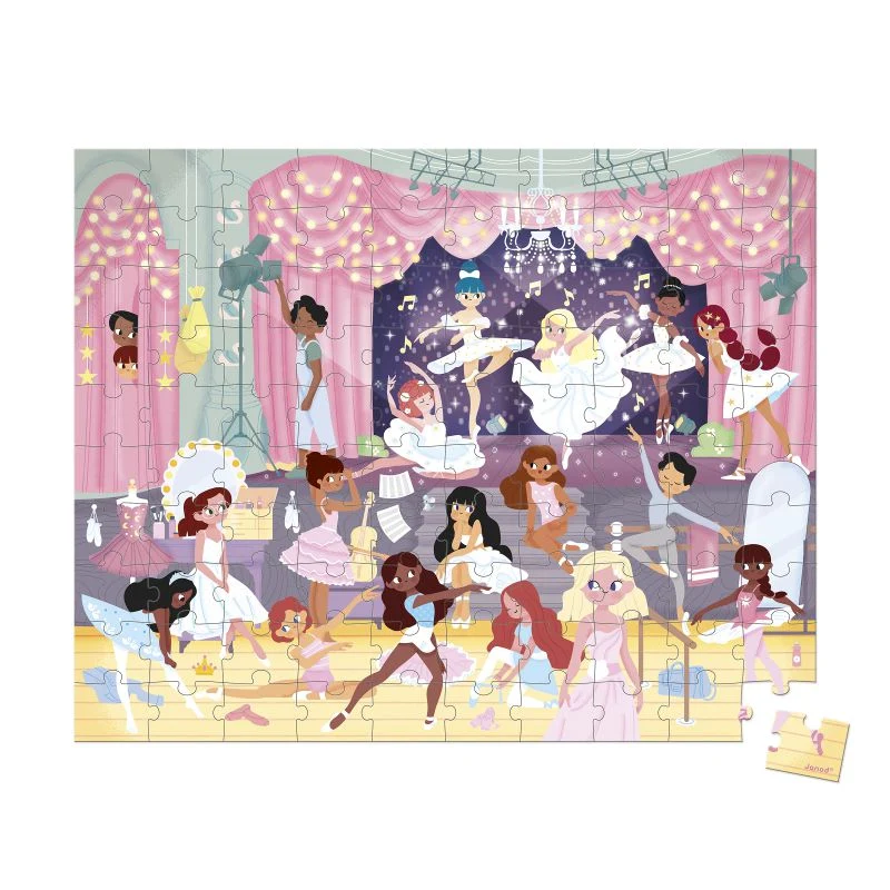 Puzzle 100 piezas - Las Bailarinas · Janod