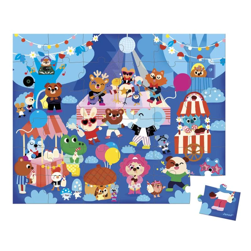 Puzzle Fiesta 36 piezas · Janod