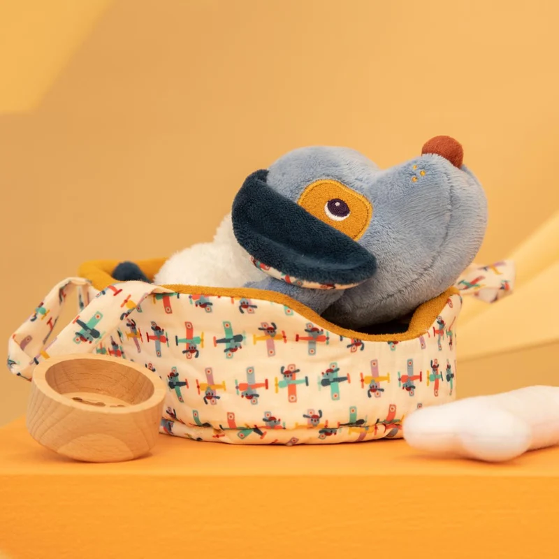 Jules el perro y su cesta · Lilliputiens