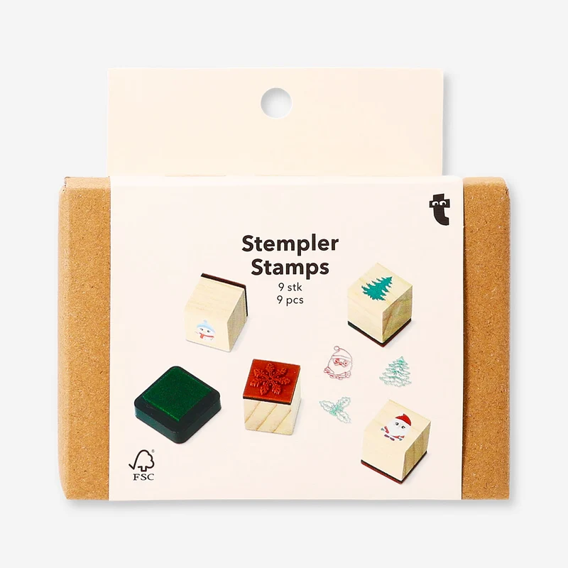 Christmas stamps - 9 pcs