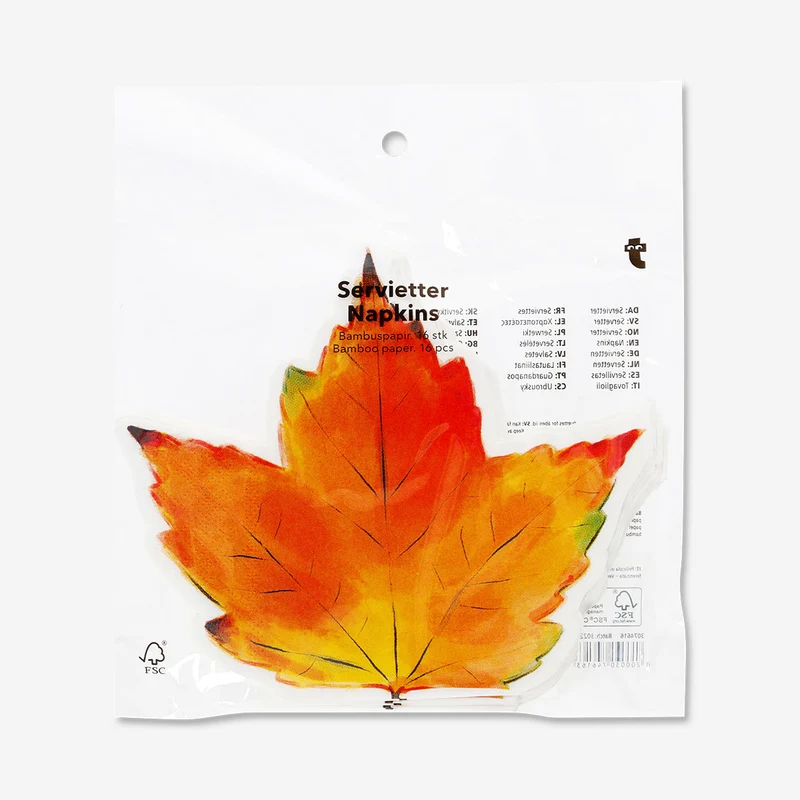 Autumn leaf napkins - 16 pcs