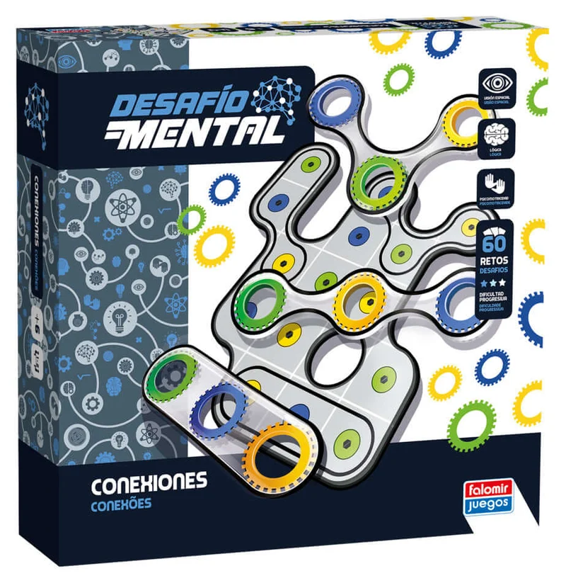 Conexiones Desafío Mental - Juego de mesa - FALOMIR - 2-4 jugadores - 6+ años - Menos de 30 min