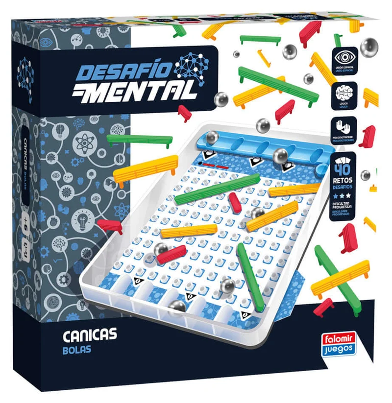 Canicas - Juego de mesa - FALOMIR - 2-4 jugadores - 6+ años - Menos de 30 min