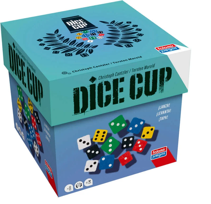 Dice Cup - Juego de mesa - FALOMIR - 2-6 jugadores - 8+ años - Menos de 30 min