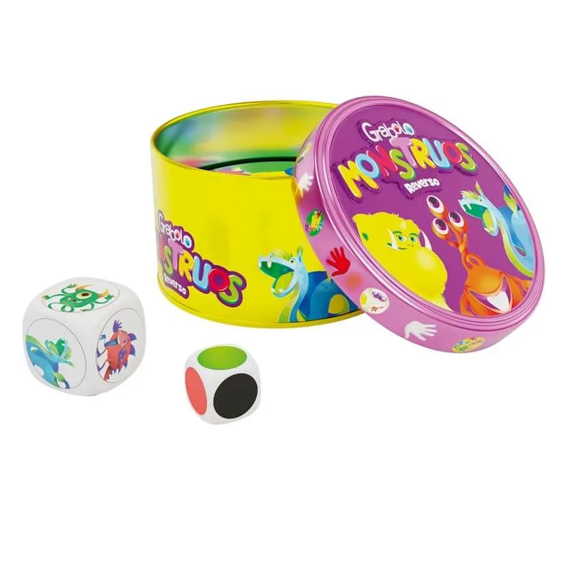 Grabolo Monstruos Reverso - Juego de mesa - Ludilo - 2-5 jugadores - 3+ años - 15 min
