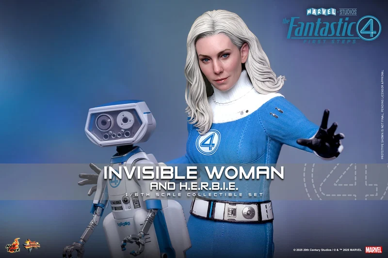 Hot Toys Movie Masterpiece Series: Marvel Los 4 Fantasticos - Mujer Invisible Deluxe Escala 1/6
