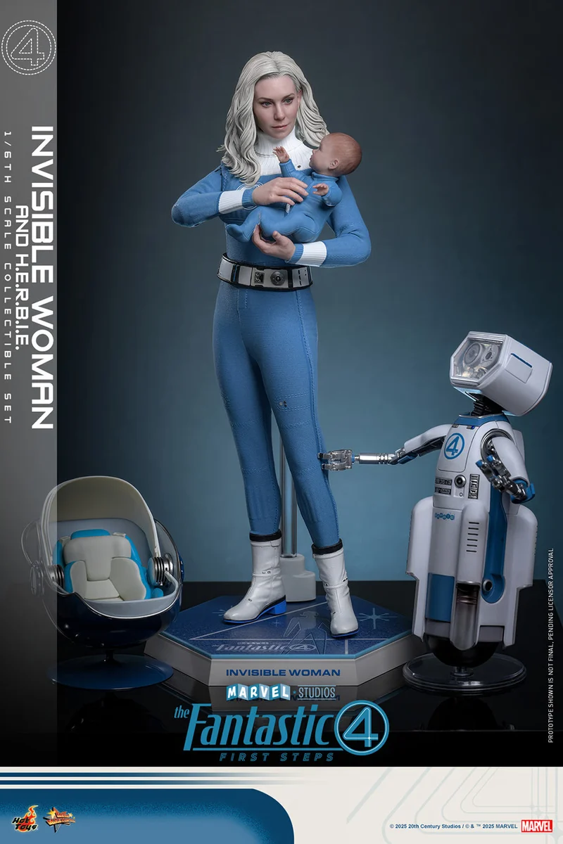 Hot Toys Movie Masterpiece Series: Marvel Los 4 Fantasticos - Mujer Invisible Deluxe Escala 1/6