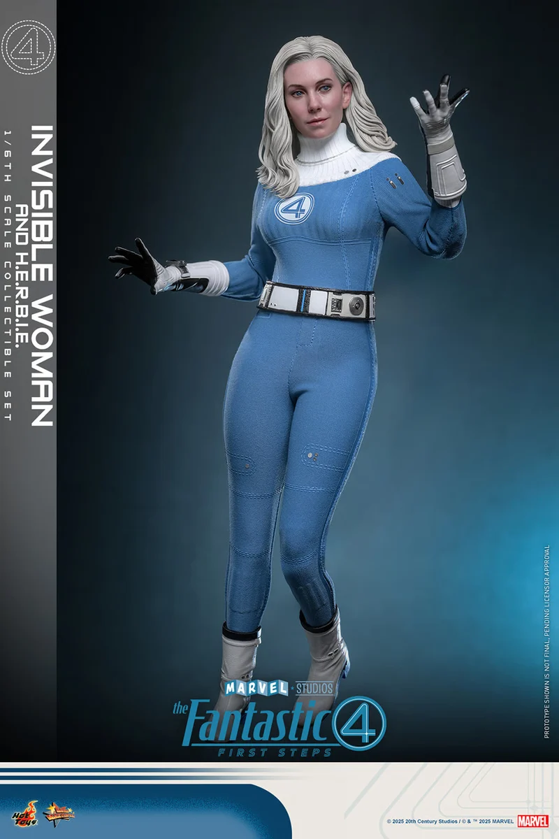 Hot Toys Movie Masterpiece Series: Marvel Los 4 Fantasticos - Mujer Invisible Deluxe Escala 1/6