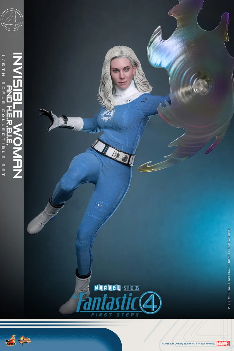 Hot Toys Movie Masterpiece Series: Marvel Los 4 Fantasticos - Mujer Invisible Deluxe Escala 1/6