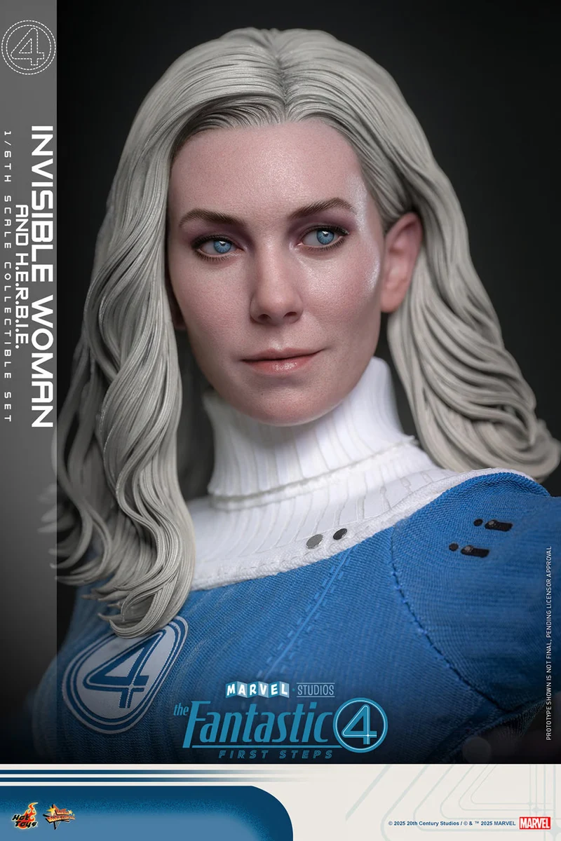 Hot Toys Movie Masterpiece Series: Marvel Los 4 Fantasticos - Mujer Invisible Deluxe Escala 1/6