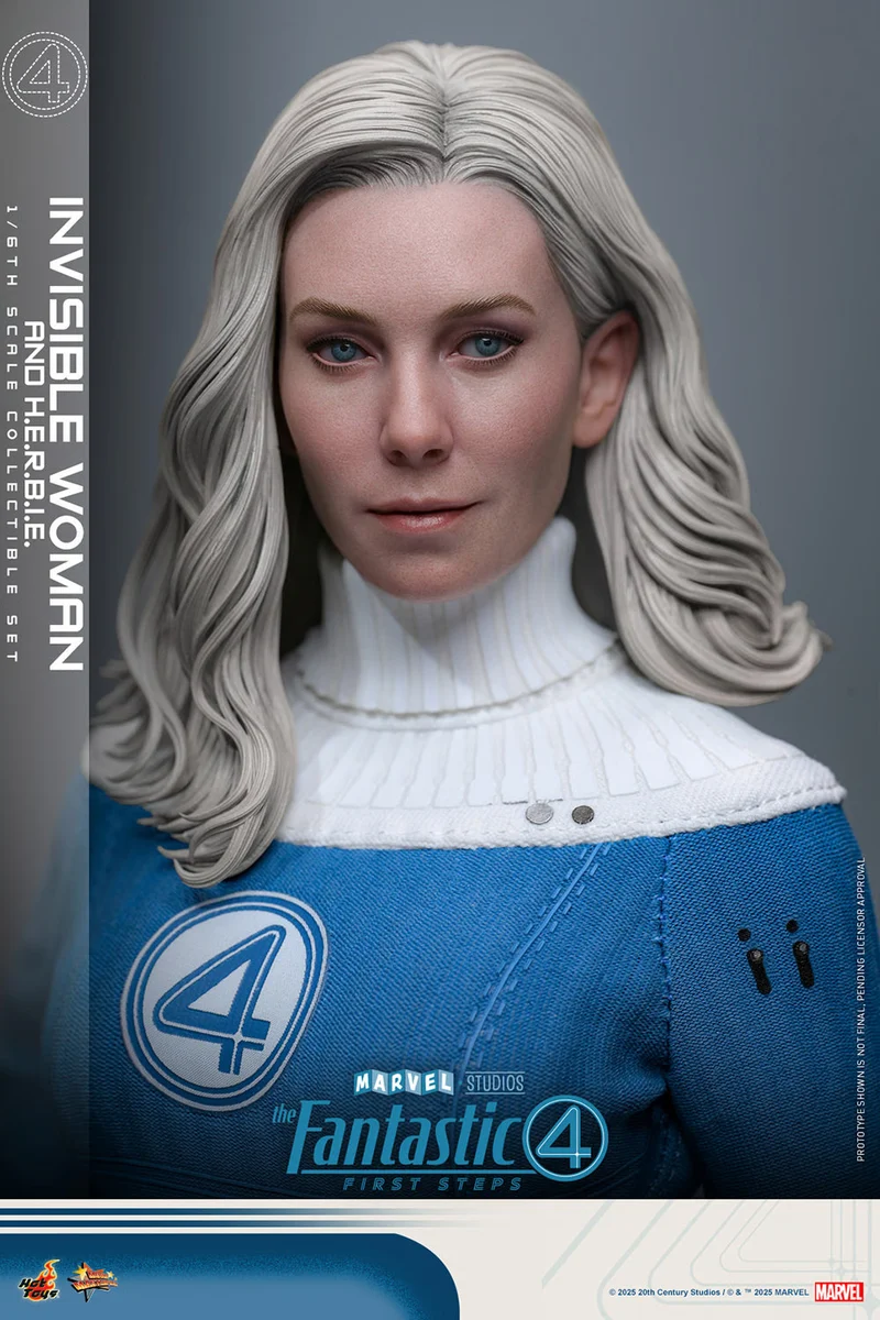 Hot Toys Movie Masterpiece Series: Marvel Los 4 Fantasticos - Mujer Invisible Deluxe Escala 1/6