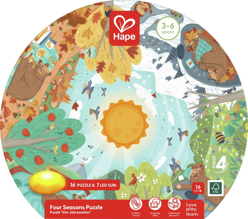 Puzle Las cuatro estaciones · Hape