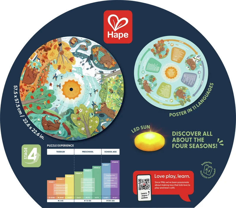 Puzle Las cuatro estaciones · Hape