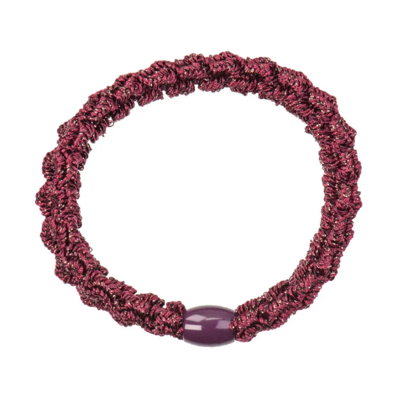 Goma de pelo Kknekki Lace Dark Bordeaux glitter