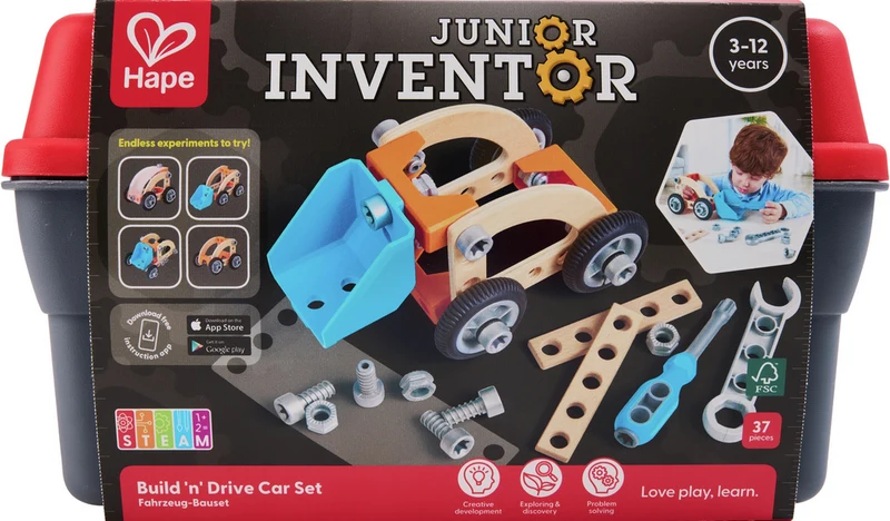 Build, "n" Drive Car Set · Hape