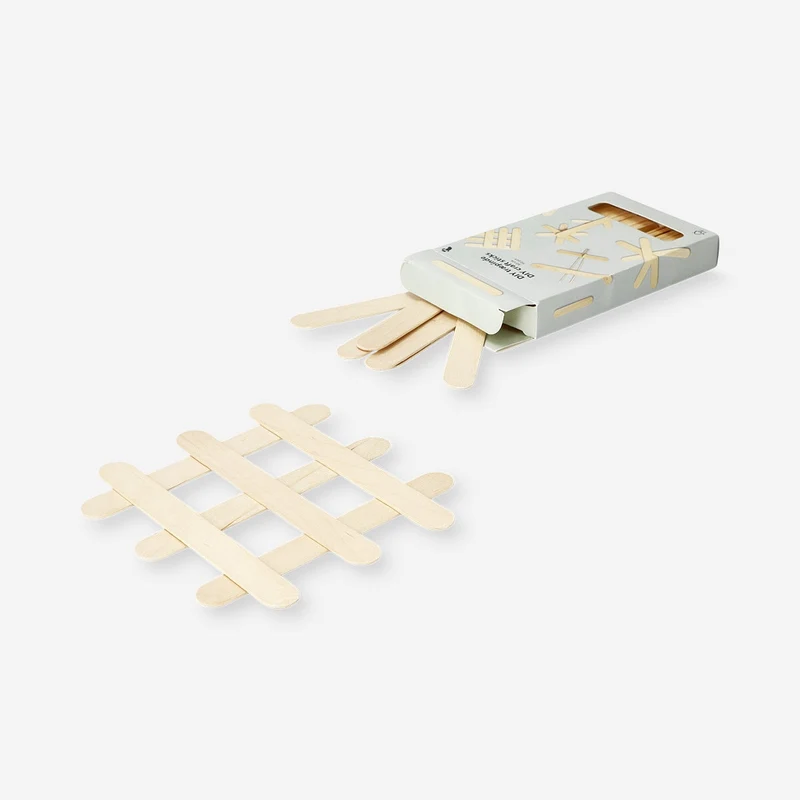 DIY wooden craft sticks - 50 pcs