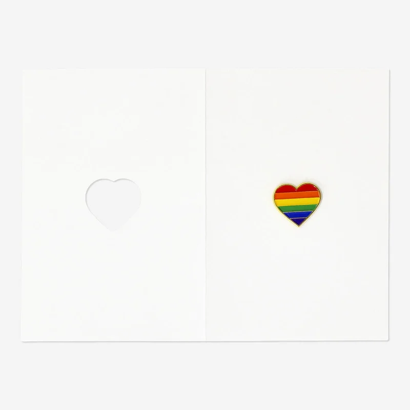 Pride card with heart and envelope