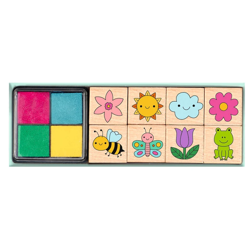 Tampones madera Jardin de Flores · Moses