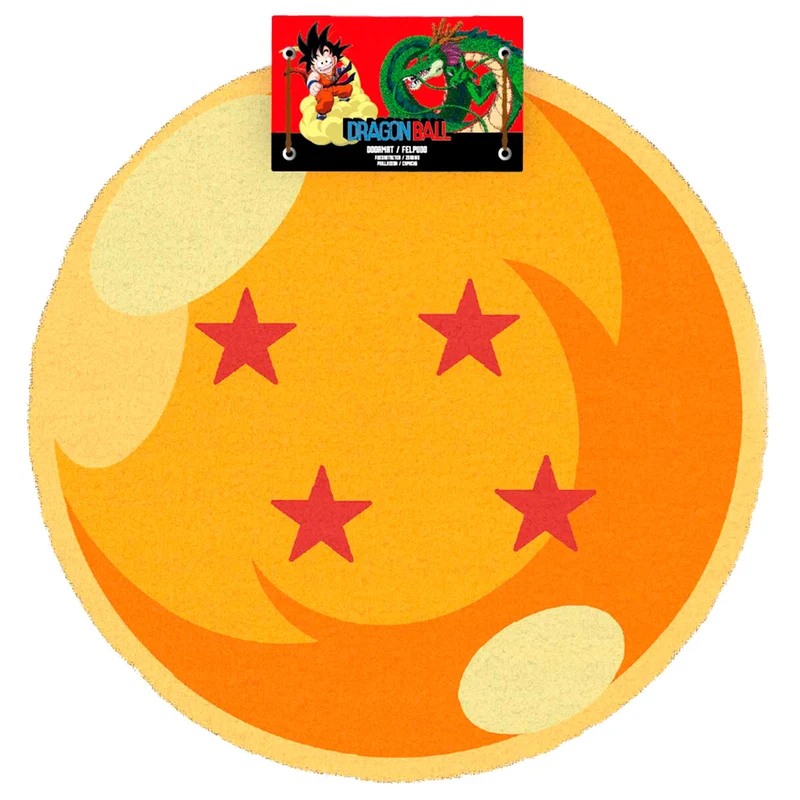 Felpudo Redondo Bola de Dragón 4 Estrellas - Dragon Ball
