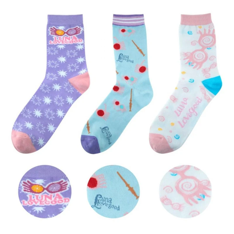 Set 3 Pares de Calcetines Luna Lovegood - Harry Potter