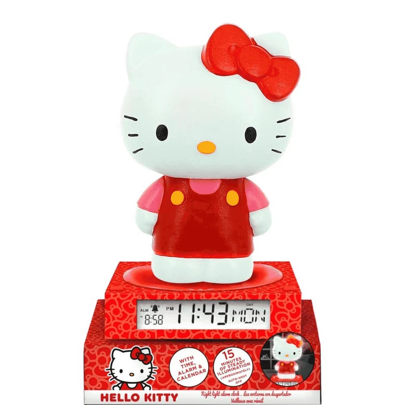 Lámpara 3D con Despertador Hello Kitty and Friends