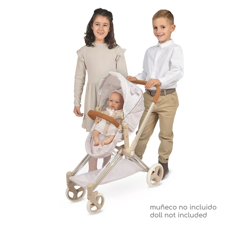 Coche de Muñecas 3x1 Plegable con Capazo y Silla