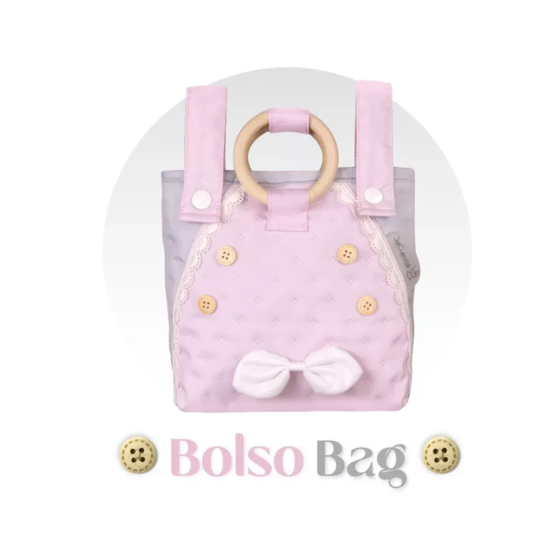 Coche de Muñecas Plegable con Sombrilla y Bolso De cuevas