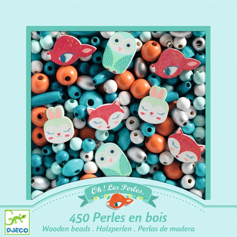 Perlas de Madera Pequeños Animales · DJECO