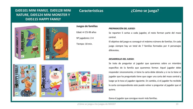 Cartas Mini Family · DJECO