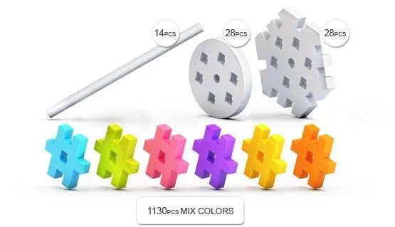 Bloques Meli · Basic Constructor Travel Box 1100 piezas