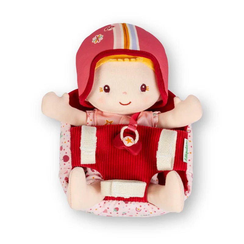 Lena muñeca y asiento de bicicleta · Lilliputiens