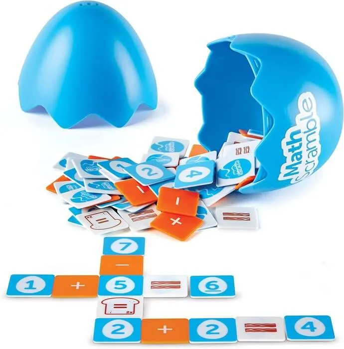 MATH SCRAMBLE Juego de mesa MATEMATICAS | Learning Resources