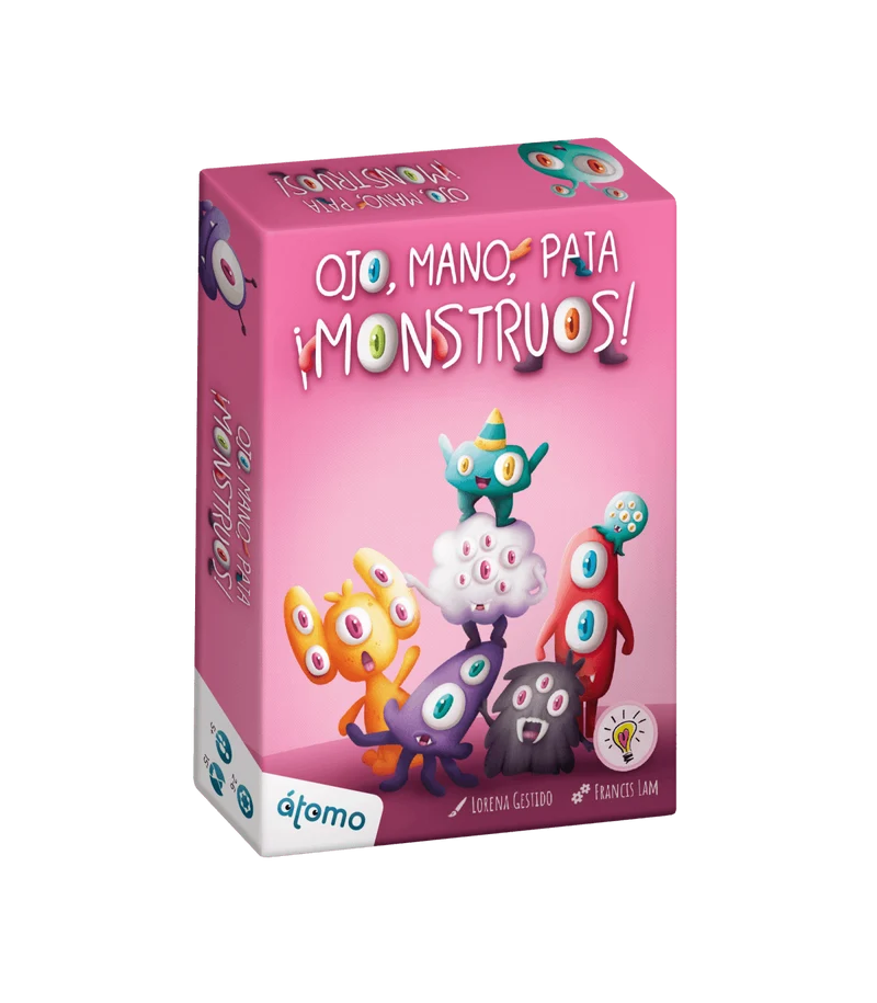 Ojo, Mano, Pata ¡Monstruos! - Juego de mesa - Atomo - 2-4 jugadores - 5+ años - 15 min