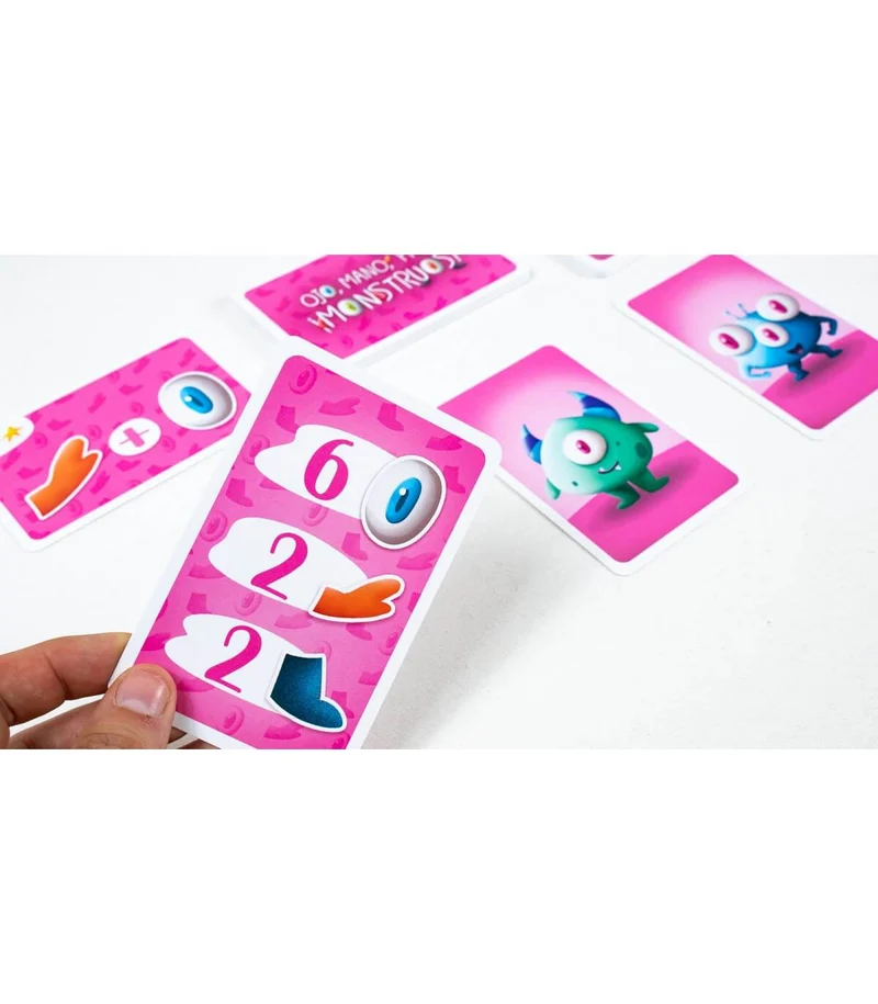 Ojo, Mano, Pata ¡Monstruos! - Juego de mesa - Atomo - 2-4 jugadores - 5+ años - 15 min
