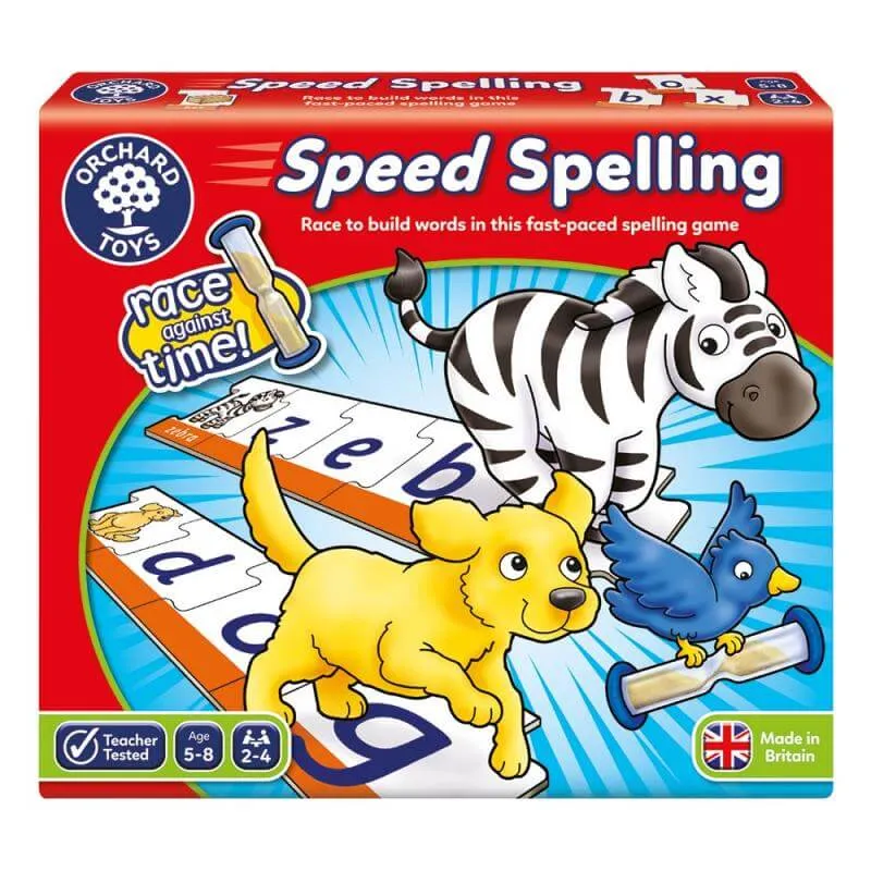 Speed spelling - Juego de mesa - Orchard Toys - 2-4 jugadores - 5+ años - 15 min