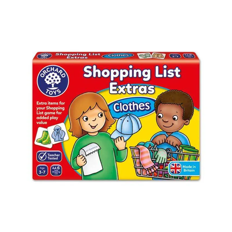 Ampliación Shopping List: ropa - Juego de mesa - Orchard Toys - 1-4 jugadores - 3+ años