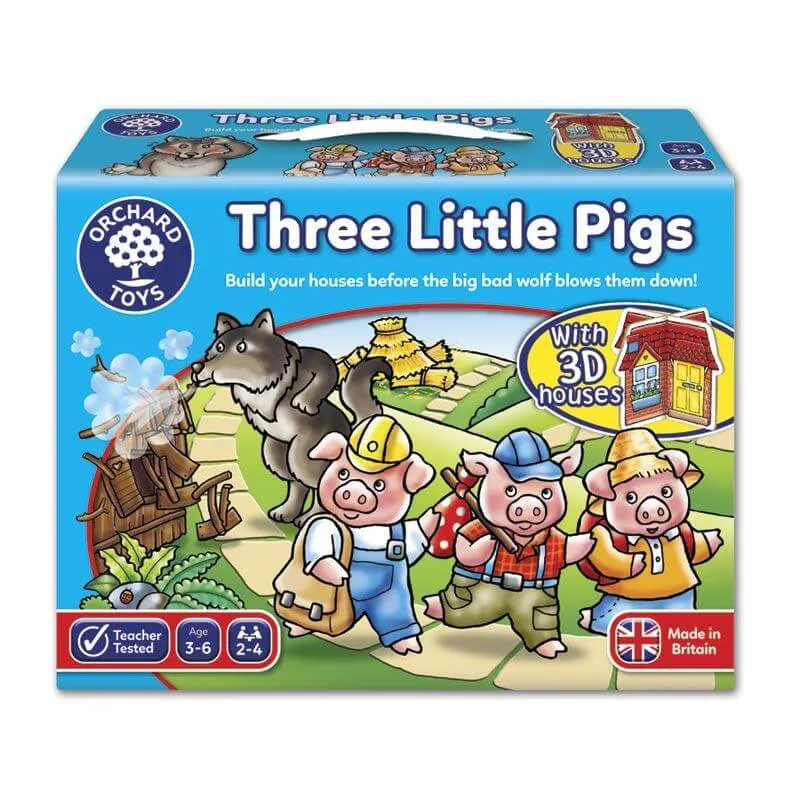 Three Little Pigs - Juego de mesa - Orchard Toys - 2-4 jugadores - 3+ años - 15 min
