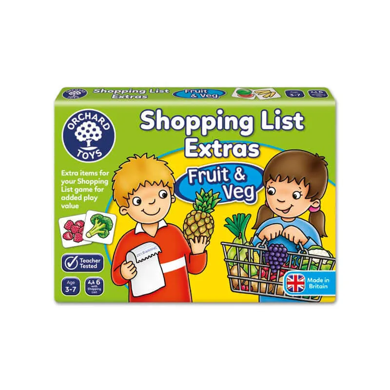 Ampliación Shopping List Frutas y Verduras - Juego de mesa - Orchard Toys - 1-4 jugadores - 3+ años