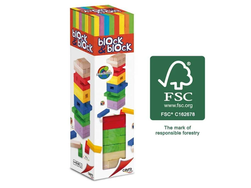 Block & Block Colores - Juego de mesa - Cayro - 2-8 jugadores - 5+ años
