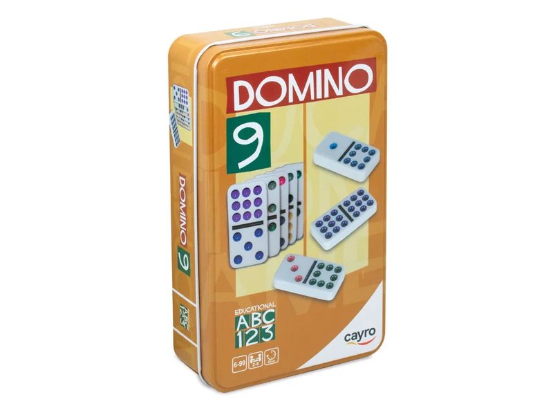 DOMINÓ COLORES DOBLE 9 - Juego de mesa - Cayro - 2-6 jugadores - 6+ años - 10-30 min