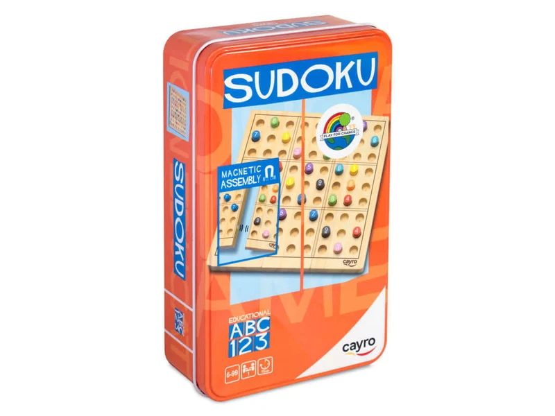 SUDOKU METAL BOX - Juego de mesa - Cayro - 1 jugador - 6+ años - Duración variable